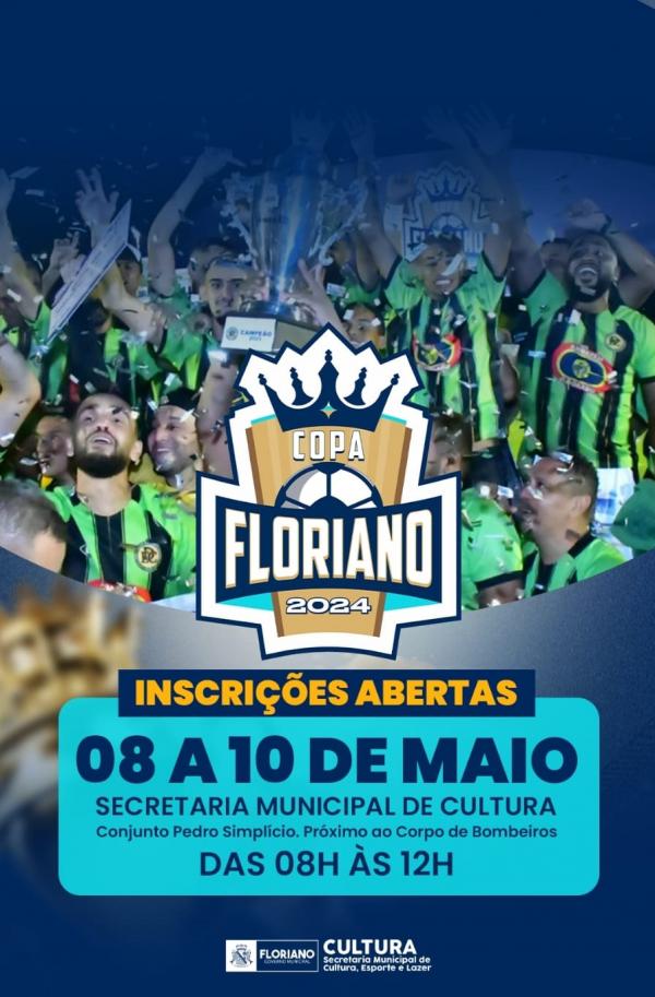 Inscrições abertas para a edição 2024 da Copa Floriano