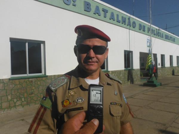 Ten. Ubiraci Portela, Comandante da 3&ordf; Cia do Ronda Cidad&atilde;o.(Imagem:FlorianoNews)