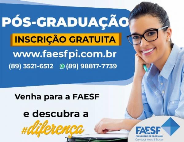 FAESF continua com inscrições abertas para cursos de Pós-Graduação.(Imagem:Divulgação)