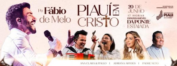 Piauí em Cristo: Teresina recebe Padre Fábio de Melo e grandes nomes da música católica neste sábado