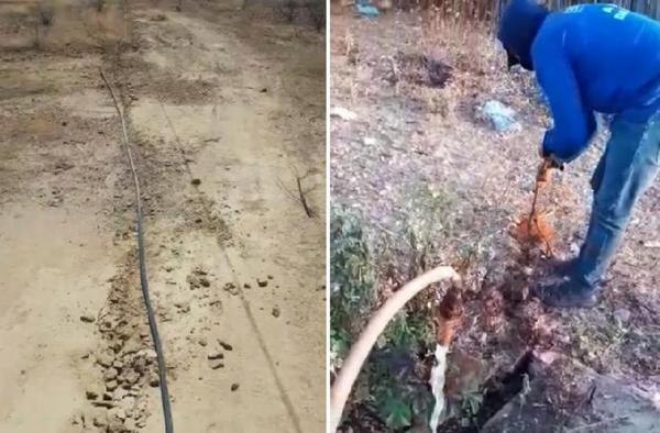 Quatro pessoas são presas por desviar água de adutora que abastece cinco municípios no Piauí