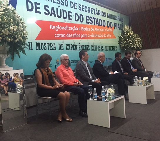 Gilberto Jr representou prefeitos do Piauí em Congresso de Secretários de Saúde