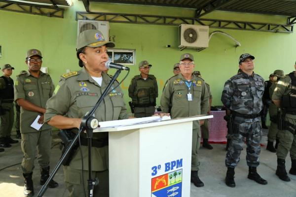 A cerim&ocirc;nia ocorreu durante a passagem de comando do 3&deg; Batalh&atilde;o, que contou ainda com a entrega de uma Viatura Lil&aacute;s, marcando o processo de interioriza&ccedil;&atilde;o do servi&ccedil;o.(Imagem:Divulga&ccedil;&atilde;o)