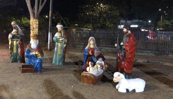 Pres&eacute;pio no Parque da Cidadania (Imagem:L&iacute;via Ferreira)