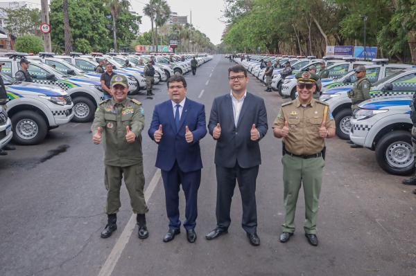 Governador entrega 200 viaturas e destaca evolução na segurança pública do Piauí