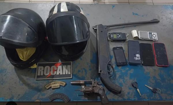 Polícia Militar de Floriano apreende armas e detém indivíduos em flagrante por posse ilegal