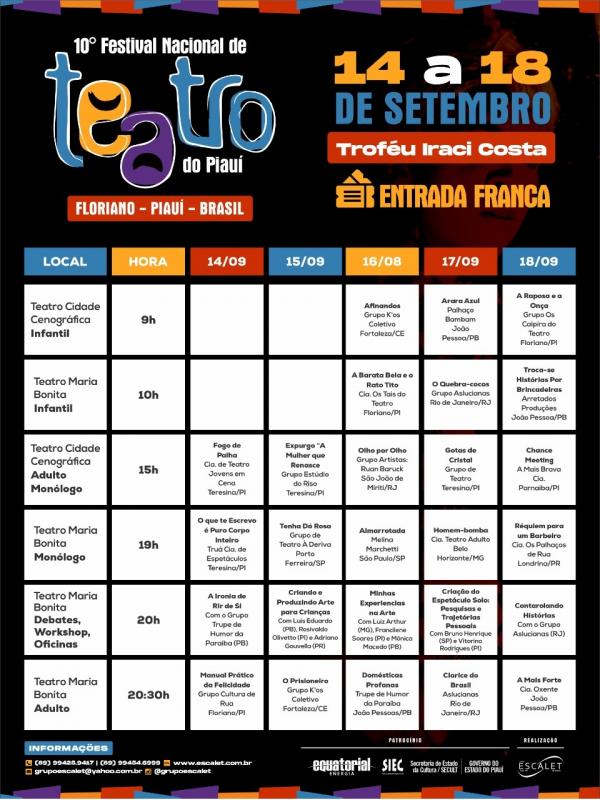 Evento acontece de 14 a 18 de setembro com entrada gratuita.(Imagem:Divulga&ccedil;&atilde;o)