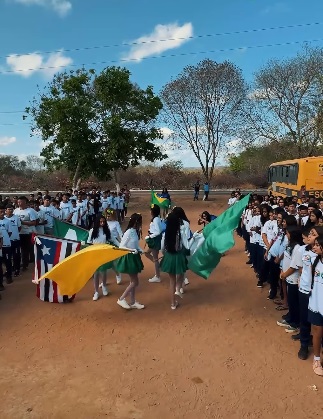 Ato Cívico celebra patriotismo e integração no Povoado Rodagem, em Barão de Grajaú