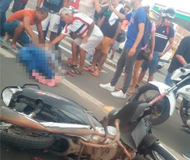 Teresina: câmera mostra momento em que mulher é atropelada