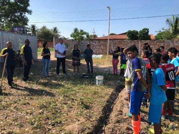 Clube da Agespisa recebe arboriza&ccedil;&atilde;o feita pelo Rotary Club Floriano Princesa do Sul.(Imagem:Rotary Club)