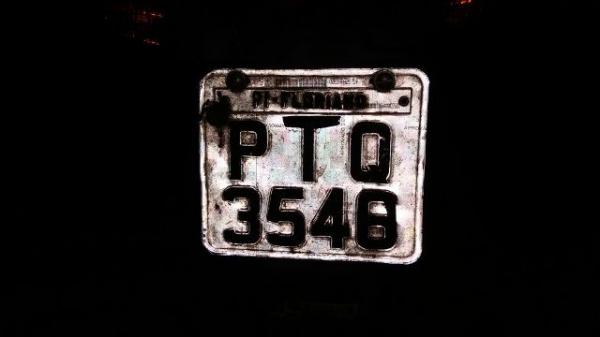 Placa adulterada(Imagem:3&deg; BPM)