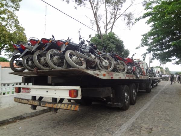 PM apreende 55 motos em Itaueira, Pavussu e Rio Grande