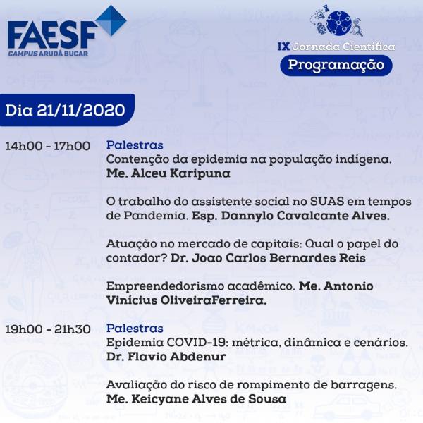  IX Jornada Cient&iacute;fica e III Jornada Cultural.(Imagem:Divulga&ccedil;&atilde;o)