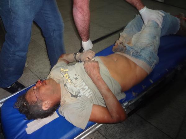 Acidente de moto deixa homem gravemente ferido