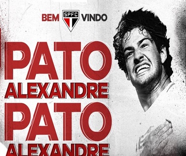 São Paulo acerta retorno do atacante Alexandre Pato