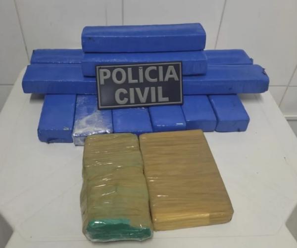 Homem é preso com 13 kg de drogas dentro de táxi no Sul do Piauí