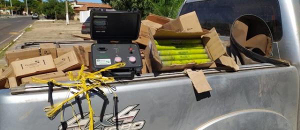 Homem é preso transportando explosivos sem autorização em Guadalupe, no Piauí