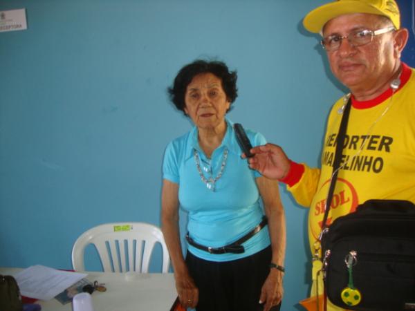 entrevista com a professora Lurdinha Lopes(Imagem:reda&ccedil;&atilde;o)