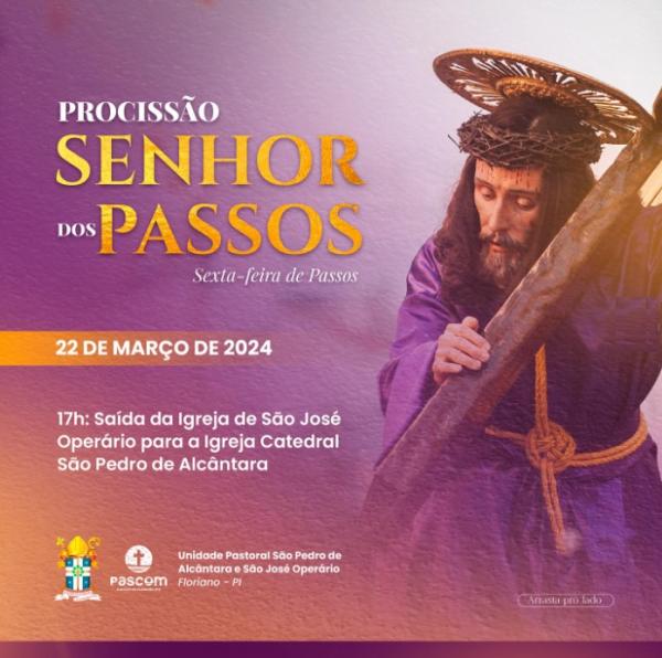 Tradição e devoção: Floriano se prepara para a Procissão do Senhor Bom Jesus dos Passos