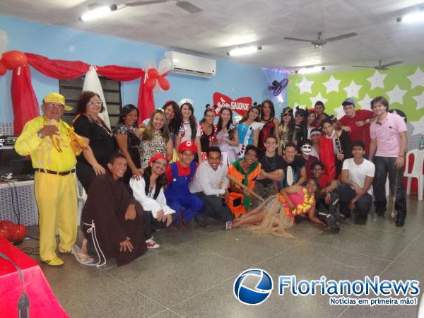 Aula da saudade com os alunos do 3&ordm; ano do Ensino M&eacute;dio.(Imagem:FlorianoNews)