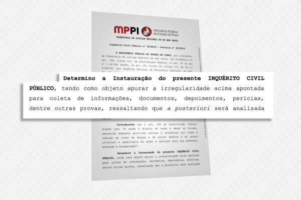 Minist&eacute;rio P&uacute;blico instaurou inqu&eacute;rito para apurar contamina&ccedil;&atilde;o da &aacute;gua em residencial.(Imagem:Reprodu&ccedil;&atilde;o/MPE)