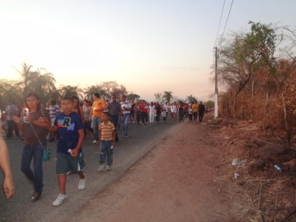 Prociss&atilde;o de encerramento do Festejo de Nossa Sr&ordf; da Guia. FlorianoNews(Imagem:FlorianoNews)