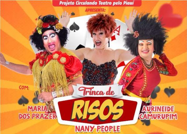 Projeto Circulando Teatro pelo Piauí apresenta "Trinca de Risos" em Floriano