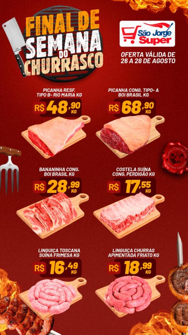 Fim de semana com economia, &eacute; no S&atilde;o Jorge Super e S&atilde;o Jorge Supermercados(Imagem:Divulga&ccedil;&atilde;o)