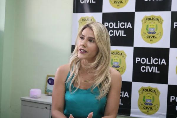 Delegada Nathalia Figueiredo, do N&uacute;cleo de Feminic&iacute;dio do Departamento de Homic&iacute;dio e Prote&ccedil;&atilde;o &agrave; Pessoa (DHPP), investiga o caso.(Imagem:Lucas Marreiros/g1)