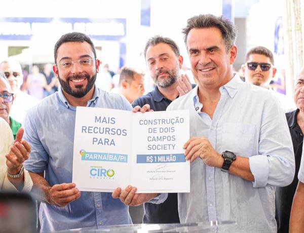  Ciro inaugura centro de sa&uacute;de e anuncia novos benef&iacute;cios para a popula&ccedil;&atilde;o de Parna&iacute;ba.(Imagem:Ascom)