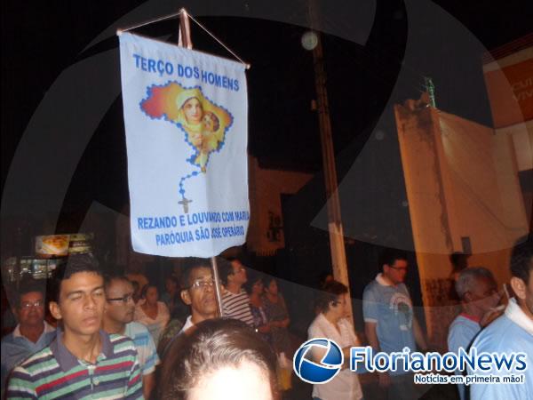 4&ordf; caminhada com Nossa Senhora encerra m&ecirc;s mariano em Floriano.(Imagem:FlorianoNews)