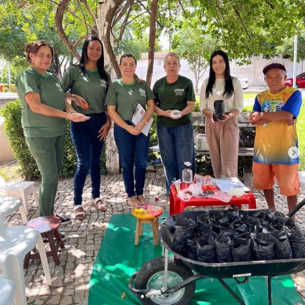 Equipe de Educação Ambiental promove oficina de produção de mudas nativas para reflorestamento