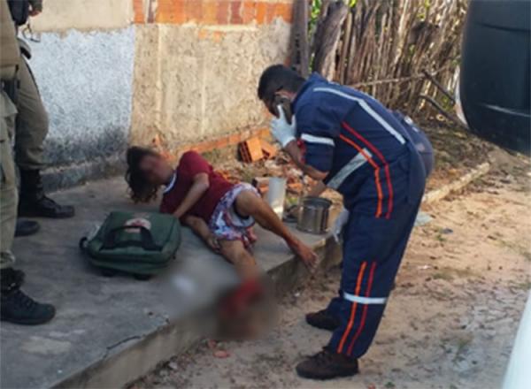 Homem cai em t&uacute;mulo ao fugir da pol&iacute;cia e fratura o p&eacute;.(Imagem:PM de Cocal)
