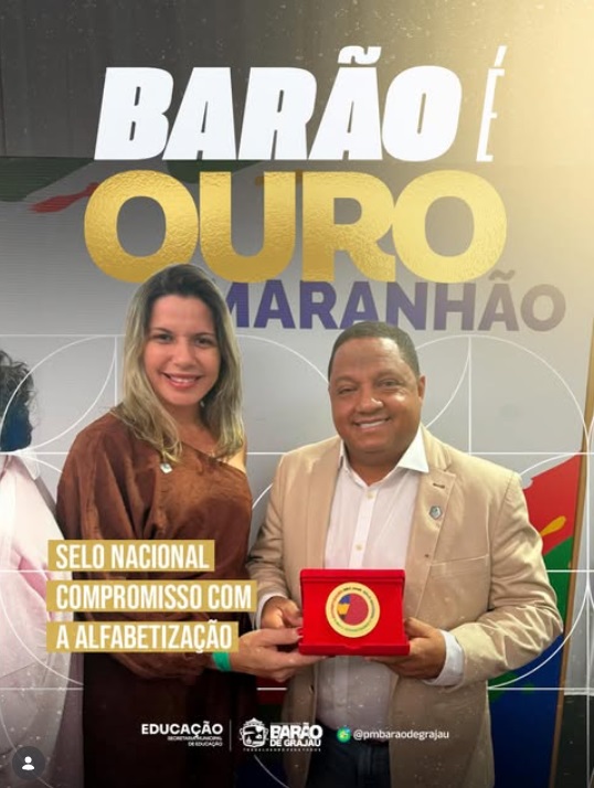 Barão de Grajaú conquista Selo Nacional e reforça compromisso com a alfabetização