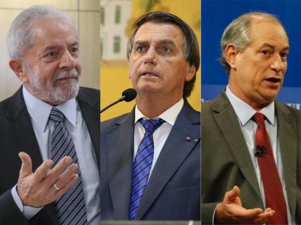 Pesquisa Ipespe: Lula tem 45%; Jair Bolsonaro, 31% e Ciro Gomes, 8%