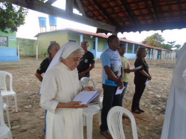 Pastoral Carcer&aacute;ria promove Missa de P&aacute;scoa na penitenci&aacute;ria de Floriano.(Imagem:FlorianoNews)