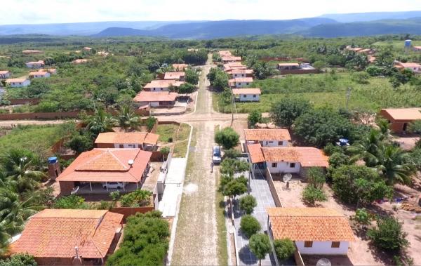 Agrovila no assentamento Jacar&eacute;, constru&iacute;da ap&oacute;s rompimento da barragem Algod&otilde;es(Imagem:Fernando Cardoso/TV Clube)