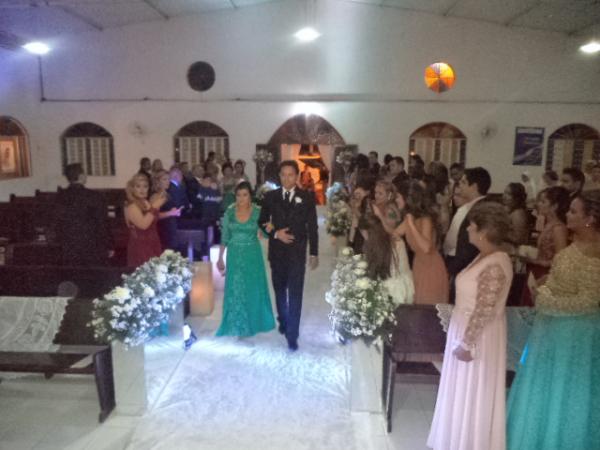 Enlace matrimonial de Marcello Borges e Priscylla Castro &eacute; realizado em Floriano.(Imagem:FlorianoNews)
