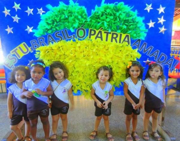 Atividades alusivas à Semana da Pátria iniciaram na Escola Pequeno Príncipe.(Imagem:EPP)