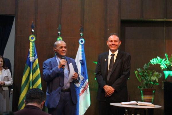 Prefeito Silvio Mendes e vice-prefeito Jeov&aacute; Alencar.(Imagem:Sthefanny Prado)