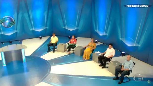 Primeiro debate ao governo do estado do Piau&iacute; re&uacute;ne 9 candidatos.(Imagem:Reprodu&ccedil;&atilde;o/ YouTube/ TV Cidade Verde)