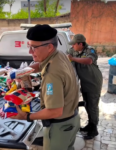 3º BPM realiza ação solidária e doa alimentos à Casa de Acolhimento Manoel da Guia em Floriano