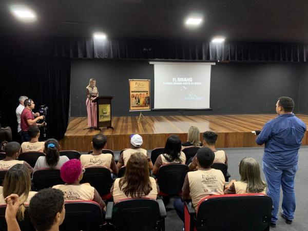 Lan&ccedil;amento aconteceu no audit&oacute;rio da Secult.(Imagem: Laura Moura /G1)