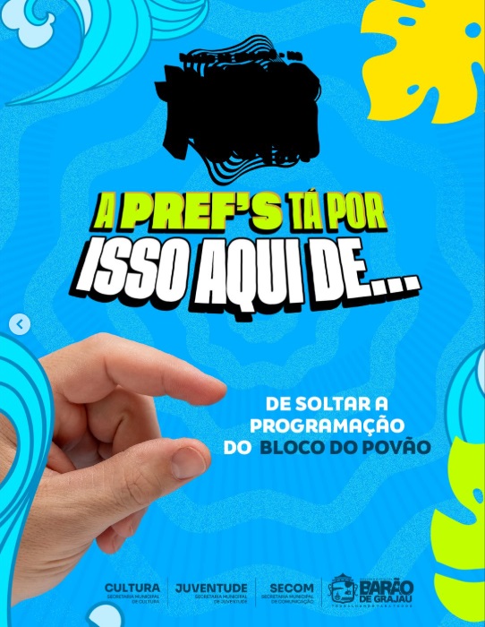 Prefeitura de Barão de Grajaú anuncia novidades do Bloco do Povão 2026