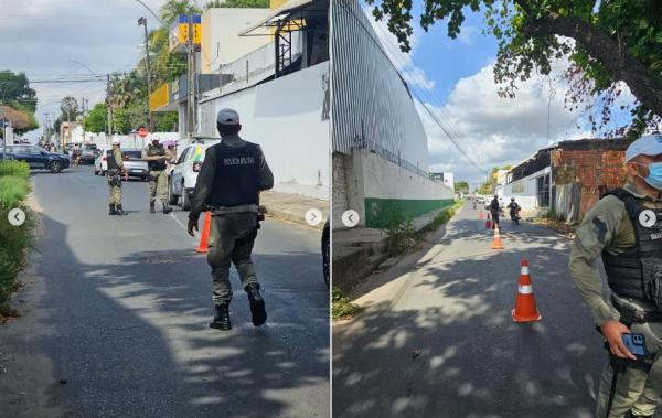 Polícia Militar realiza blitz de trânsito no centro de Floriano para reforçar segurança e fiscalização(Imagem:Reprodução/Instagram)