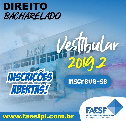 FAESF abre inscrições para Bacharelado em Direito