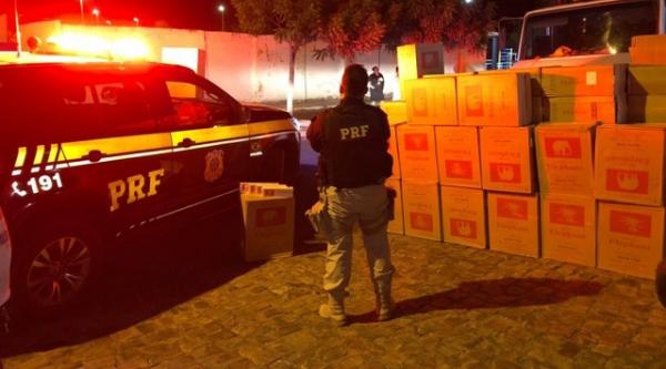 Carga de 54 mil maços de cigarros contrabandeados é apreendida no Sul do Piauí