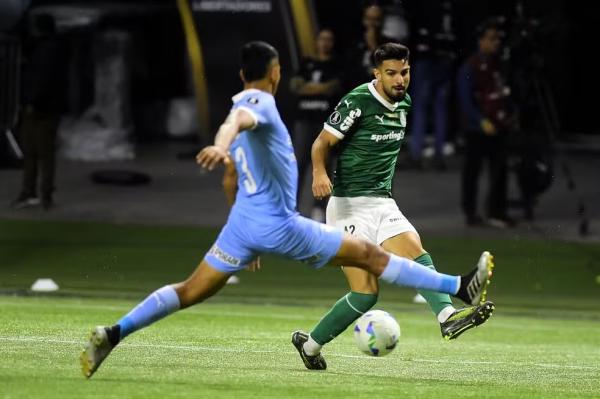 Flaco L&oacute;pez em Palmeiras x Sporting Cristal pela Libertadores.(Imagem:Marcos Ribolli)