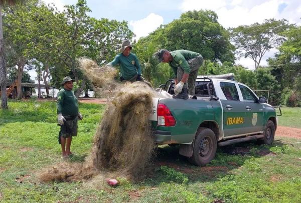 Ibama apreende 13 mil metros de rede de pesca no rio Parnaíba; piracema encerra em março