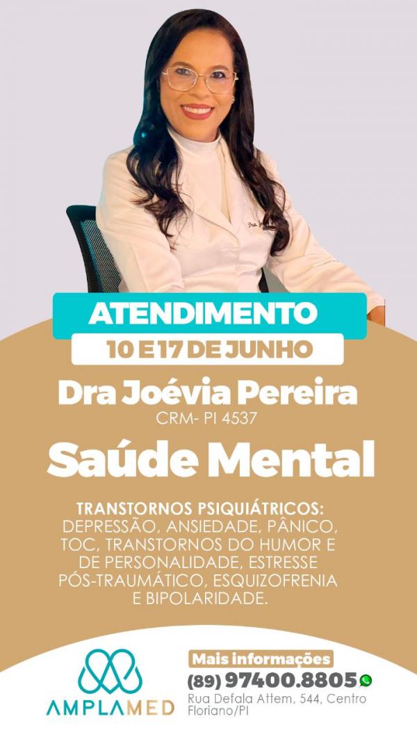 Dra. Jo&eacute;via Pereira(Imagem:Divulga&ccedil;&atilde;o)
